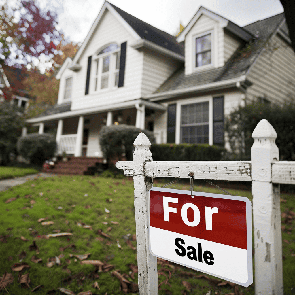 House with a For Sale Sign