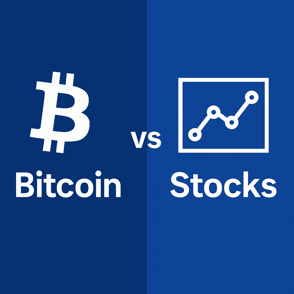 Bitcoin vs Stocks image